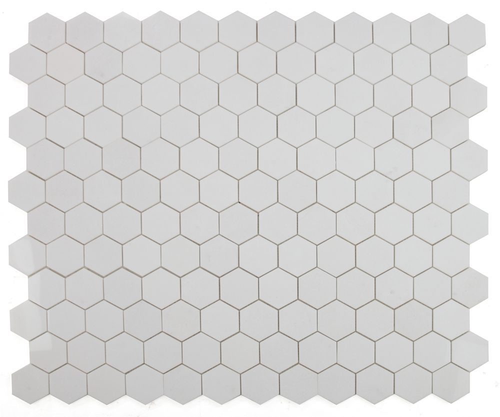 Hexagon Thassos Polished 3 x 3 10.25 x 11.75