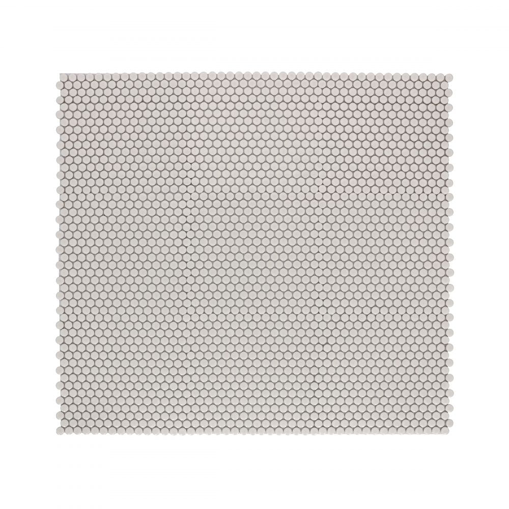 Penny Round Natural Grey Glossy 11.5 x 12.25